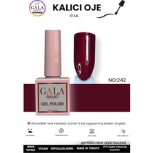 Gala Smart  Bordo Kalıcı Oje 10 ml Oje Kodu: 242