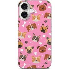 Lelia iPhone 16 Plus Uyumlu Baskılı Şeffaf Telefon Kılıfı | Koleksiyon: Pawprint Stories