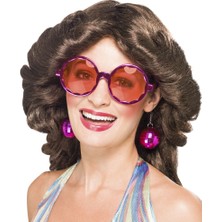 NW NessiWorld Disko Toplu Küpeli Parti Gözlüğü Pembe Renk