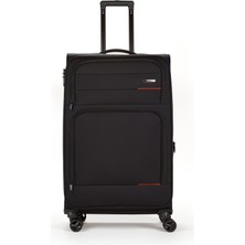 Fossil Unisex Kumaş Büyük Boy Ultra Hafif Şifreli Körüklü Kendi Etrafında Dönebilen Valiz 013-01