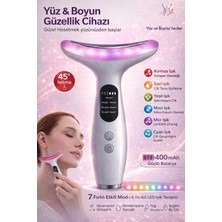 Ecuy Yüz ve Boyun Masaj Aleti LED Ekranlı, 7 Mod Titreşimli Cilt Sıkılaştırıcı & Gıdı Toparlayıcı