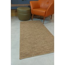 Alpina Home Stella Jüt Hasır Model Tek Renk Dokuma Yıkanabilir Katlanabilir Toz Vermez Kilim