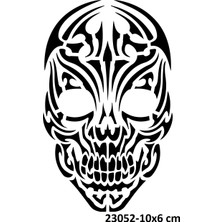 Airbrush Tattoo Tribal Sanatsal Kuru Kafa Yapışkanlı Stencil Süsleme ve Boyama Kalıbı