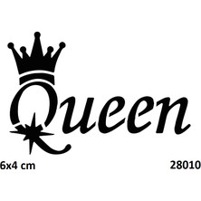 Airbrush Tattoo Kraliçe Tacı Taç Stencil Süsleme ve Boyama Kalıbı