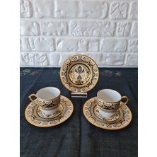 Konyax Santo Porselen 6 Kişilik 12 Parça Türk Kahve Takımı