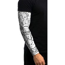 Doodle Tekli Oyuncu Sporcu Kolluk Gamer Sleeve Buffed