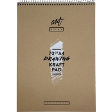 Hype Store Artwork Kraft Çizim Blok A4 70 gr 50 Yp