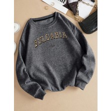 Buloaria Sofia Desen Yeni Moda Kazak Bayan Gevşek Polar Kazak O-Boyun Sonbahar Kış Tişörtü So