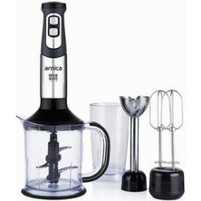 Hype Store Arnica GH21592 Diva Trend El Blender Seti, 1200W, 1.2 L Hazne, Paslanmaz Çelik Bıçak, Gümüş