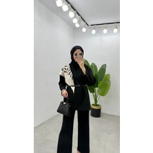 Rima Poliviskon Fularlı Ceket