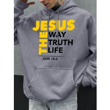 Isa Yol Gerçek Yaşam Baskılar Erkekler Hoodie Sonbahar Gevşek Giyim Cep Hip Hop Kazak Polar R