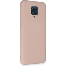 Esranın Dünyası Newface Xiaomi Redmi Note 9 Pro Kılıf Nano Içi Kadife Silikon - Pudra RSSH34-ESRDNS