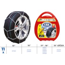 Knk Storozal Patinaj Zinciri Takmatik Çapraz 15-16-17-18-49 Jant Zincir Ebatlari Için Resime Bakiniz