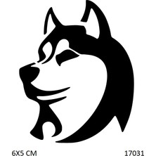 Airbrush Tattoo Sibirya Kurdu Yapışkanlı Stencil Süsleme ve Boyama Kalıbı