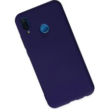 Olinea Newface P20 Lite Kılıf Nano Içi Kadife Silikon - Mor