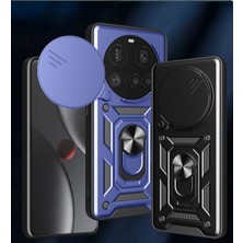 Olinea Newface Mi 15 Kılıf Pars Lens Yüzüklü Silikon - Yeşil