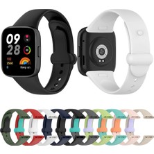 Starseven Newface Redmi Watch 3 Origin Silikon Kordon - Beyaz