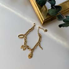 Alice İsstanbul Çelik Kalp Charm Bileklik