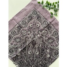 Zambak Büyük Şebnem Desen Pamuk Eşarp