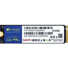 Binbir Göz Bilgisayar Twınmos 512GB 3600/3250MB/S M2 Pcıe Gen3 Nvme SSD NVME512GB2280AP 3d-Nand