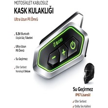 Deanb Ipx8 Su Geçirmez Rgb Bt5.3 Motosiklet Kask Kulaklığı – Yüksek Ses & Interkom