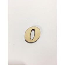 Ehobici 2,5cm Ahşap Harf ve Rakamlar - O