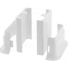 Temiz Pazar 5 Adet Ayarlanabilir Çiftli Petek Boru Kılıfı – Beyaz Radyatör Boru Gizleme