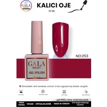 Gala Smart  Bordo Kalıcı Oje 10 ml Oje Kodu: 253