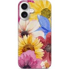 Lelia iPhone 17 Uyumlu Baskılı Şeffaf Telefon Kılıfı | Koleksiyon: Floraluxe Botanica