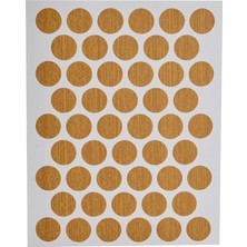 Kitchen Design Lab Meşe Mobilya Vida Başlığı Kapatma Tıpası, Mobilya Tapası 1,4 Cm, 50 Adet