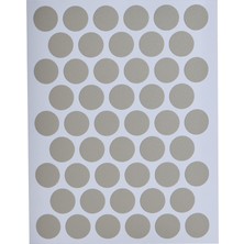Kitchen Design Lab Gri Mobilya Vida Başlığı Kapatma Tıpası, Mobilya Tapası 1,4 Cm, 50 Adet