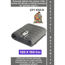 Wintoup Yumuşak Dokulu Aşırı Isınma Korumalı Enerji Tasarrufu Çift Kişilik Elektrikli Battaniye 120 x 150 cm