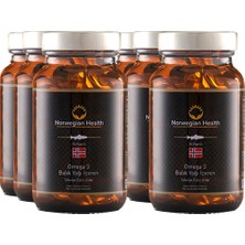 Norwegian Health Omega-3 60 Kapsül 1000 Mg | Somon&morina Balık 6 Adet