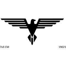 Airbrush Tattoo Çizgisel Kartal Yapışkanlı Stencil Süsleme ve Boyama Kalıbı