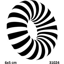 Airbrush Tattoo 3D Daire Yapışkanlı Stencil Süsleme ve Boyama Kalıbı