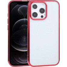 OEM iPhone 13 Pro Max 6.7inç Lazer Kaplama Renkli Kenar Şeffaf KILIF-(5775) - TNX8237-7562