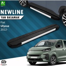 Universal S-Dizayn Fiat Ulysse Kısa Şase Newline Aluminyum Yan Basamak 213 cm 2022 Üzeri A+ Kalite
