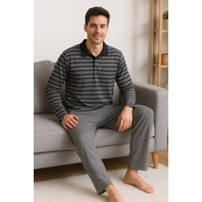 Tenra Erkek Pijama Takımı %100 Pamuk Selanik Örme