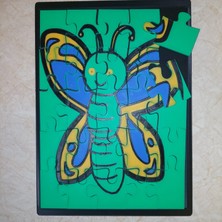 Noctabir Çocuk Yapboz Kelebek