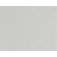 Kitchen Design Lab Lake Beyaz Mobilya Vida Başlığı Kapatma Tıpası, Mobilya Tapası 1,4 Cm, 50 Adet