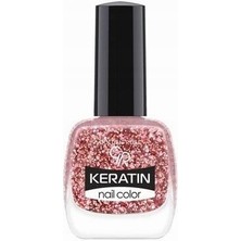 Hype Store Golden Rose Keratin Nail Color Glitter NO:408 - Oje