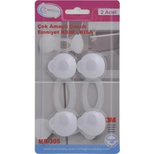 Hepta Collection Miny Baby Unisex Çok Amaçlı Dolap Kilidi (Kısa, 2 Adet)