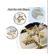 TrendyChic Yıldız Model Yüksek Kalite Kararmaz 6 cm Metal Toka