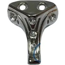 Magicool Moda Taşlı Ahşap, Mdf, Sunta Sandık Ayağı, Kutu Ayak 2,5 cm - Nikel