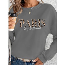 Serac Collection Kadın Uzun Kollu Bisiklet Yaka Desenli Viskon Iki Iplik Bluz