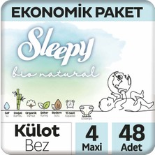 Hype Store Bio Natural Ekonomik Paket Külot Bez 4 Numara Maxi 48 Adet