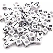 Hype Store Benim - H Harfi Delikli Kare Boncuk 5 Adet