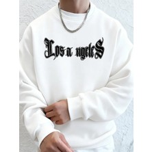 Los Angeles Letter Printing Erkek Kapüşonlular Sonbahar Bisiklet Yaka Kazak Temel Polar Sıcak