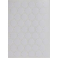 Kitchen Design Lab Parlak Beyaz Mobilya Vida Başlığı Kapatma Tıpası, Mobilya Tapası 1,4 Cm, 50 Adet