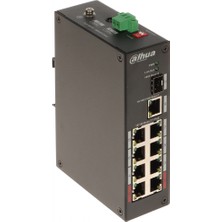 Kaia Life Dahua PFS3110-8ET-96-V2, 8 Port, Megabit, Poe 96W, 1 Port Gigabit Uplink, 1 Port Gigabit Sfp, Yönetilemez, Masaüstü Switch